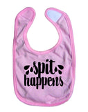 Spit Happens Baby Bib Funny Baby Shower Gift New Born Unisex