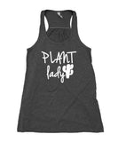 Plant Lady Tank Top Cactus Gardener Vegetarian Vegan Flowy Racerback Tank
